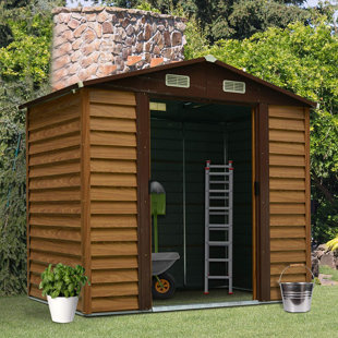 wfx utility 6 ft. w x 4 ft. d shiplap pent metal shed